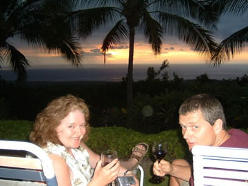 Sunset wine party